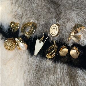 Vintage Laurel Burch single Gold-Tone pieces Clip & Drop Earring Women’s Jewelry